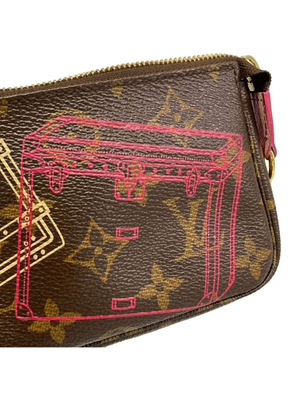 Louis Vuitton Handbag Monogram Mini Pochette Soirle T&b